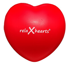 relaXhearts® Heart - rotes "drück mich" Herz